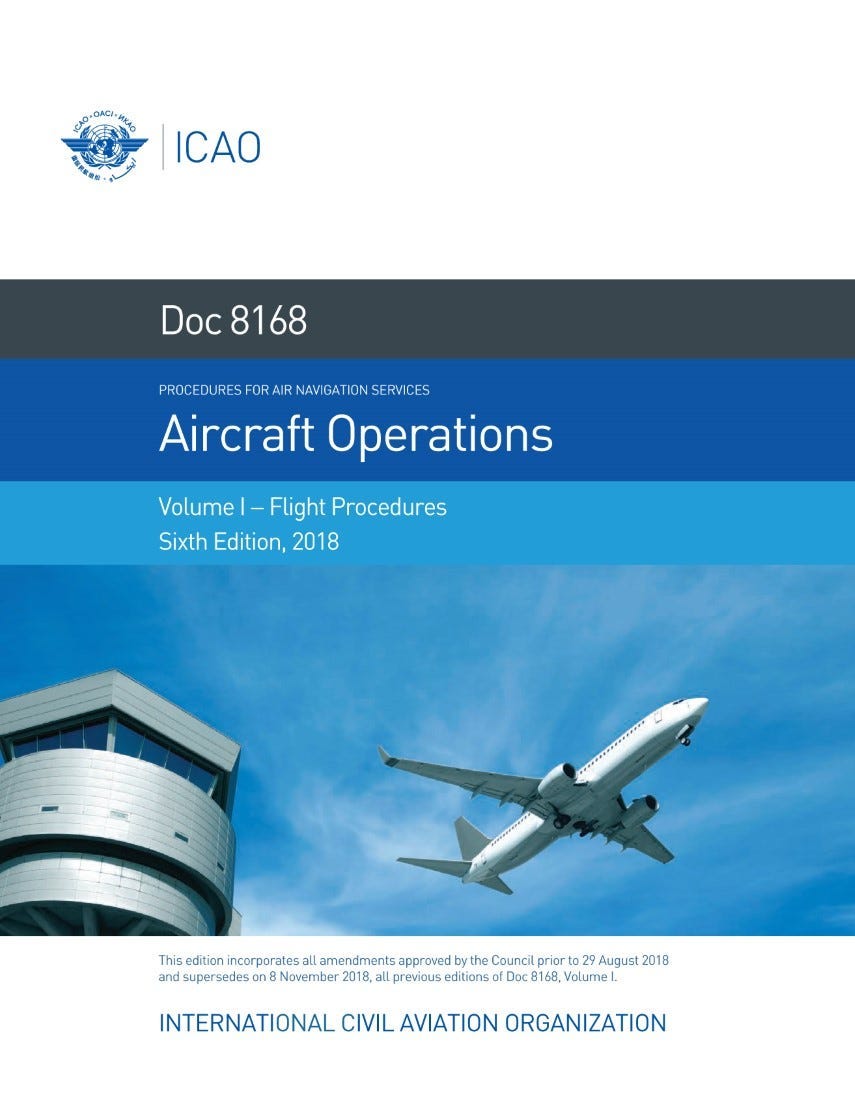 icao pans ops doc 8168 volume 1